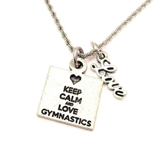 Keep Calm & Love Gymnastics Necklace