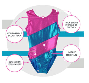 Obersee Brand - Pink Diagonal Leotard