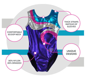 Obersee Brand - Swirl Purple Leotard