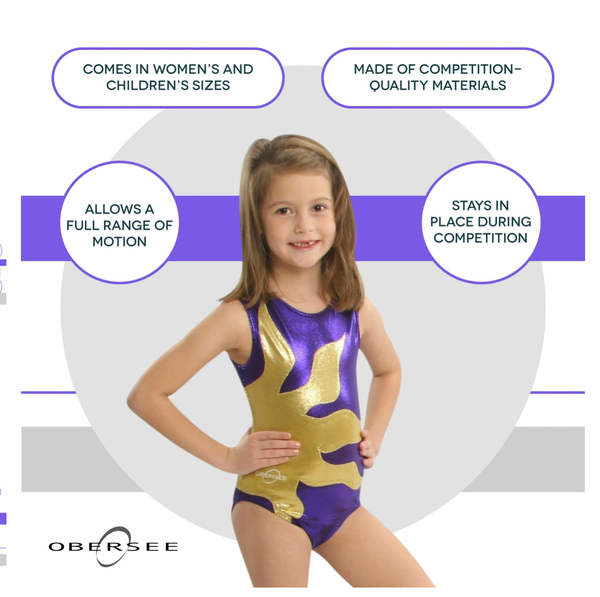 Obersee Brand -  Purple Sun Leotard