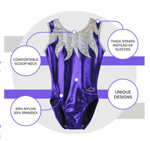 Obersee Brand -  Purple Flames Leotard