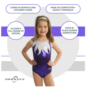 Obersee Brand -  Purple Flames Leotard